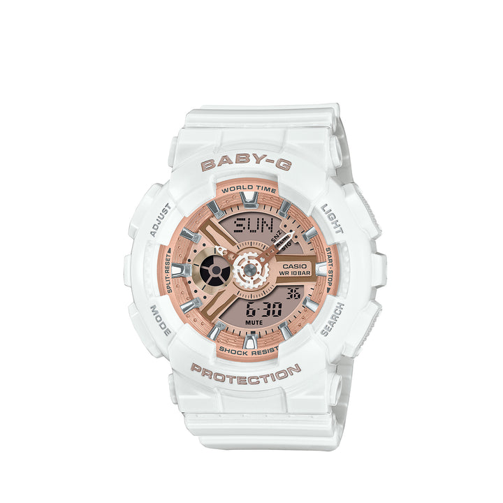 Casio Baby-G BA-110X-7A1DR Analog Digital White Resin Strap Watch For Women