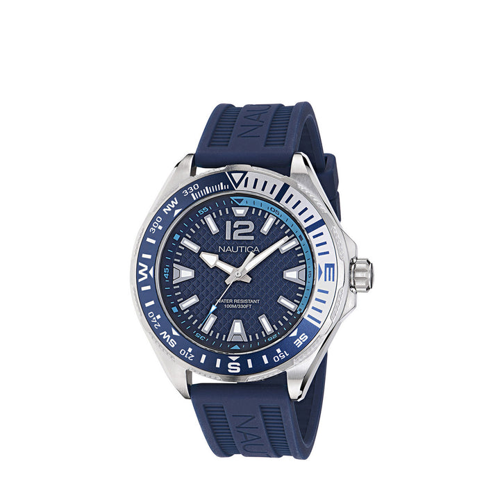 Nautica NAPCWF305 Clearwater Beach Analog Blue Silicone Strap Watch For Men