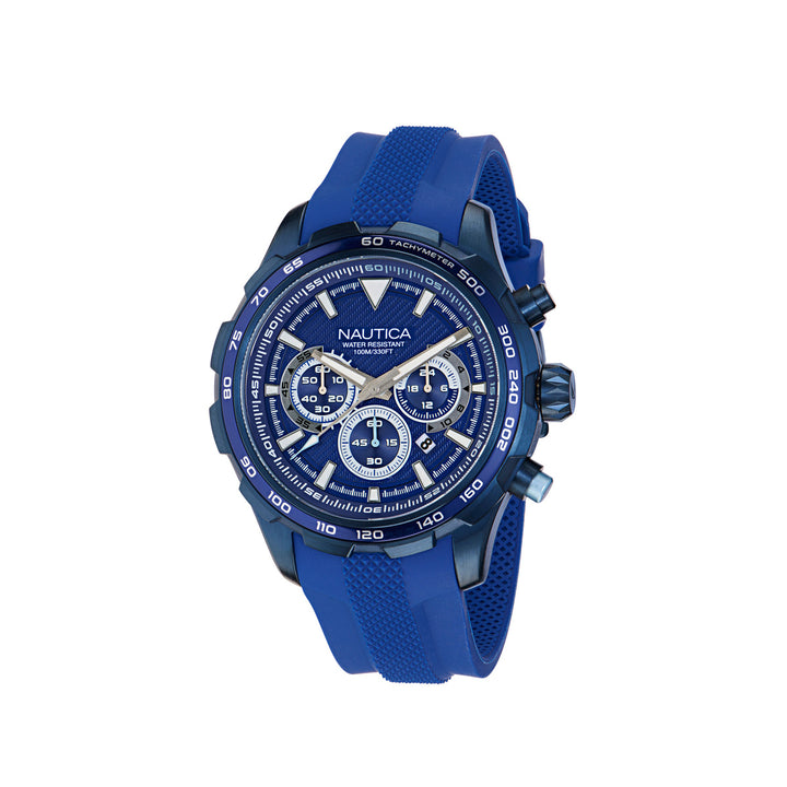 Nautica NAPNSF305 NST Chronograph Blue Silicone Strap Watch For Men