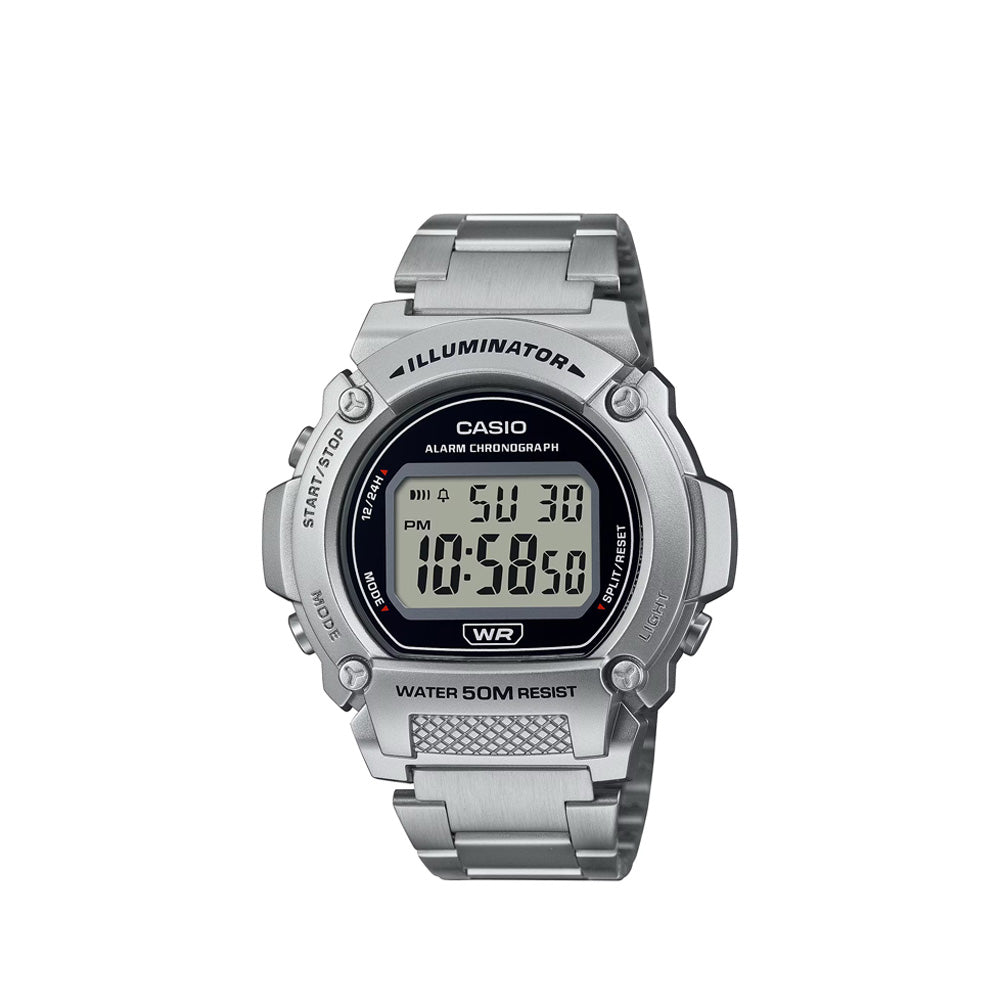 Casio AE-1200WHD-1AVDF Standard Digital Silver Stainless Steel Strap W –  Time Depot