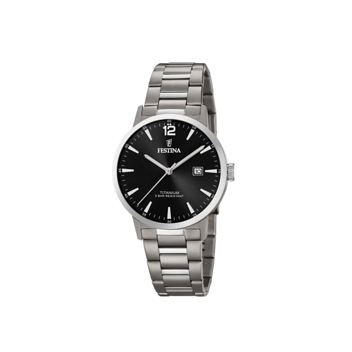 Festina F20435/3 Analog Grey Titanium Strap Watch For Men