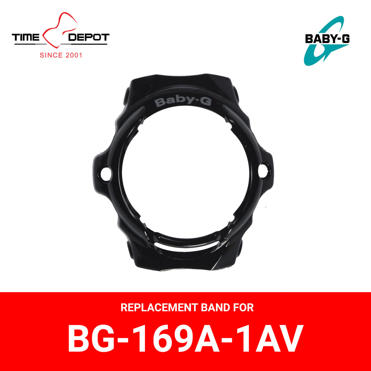 Casio Baby G 10057111 Genuine Factory Replacement Watch Bezel Black