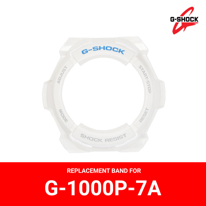 Casio G-Shock (10311577) Genuine Factory Replacement Watch Resin Bezel White
