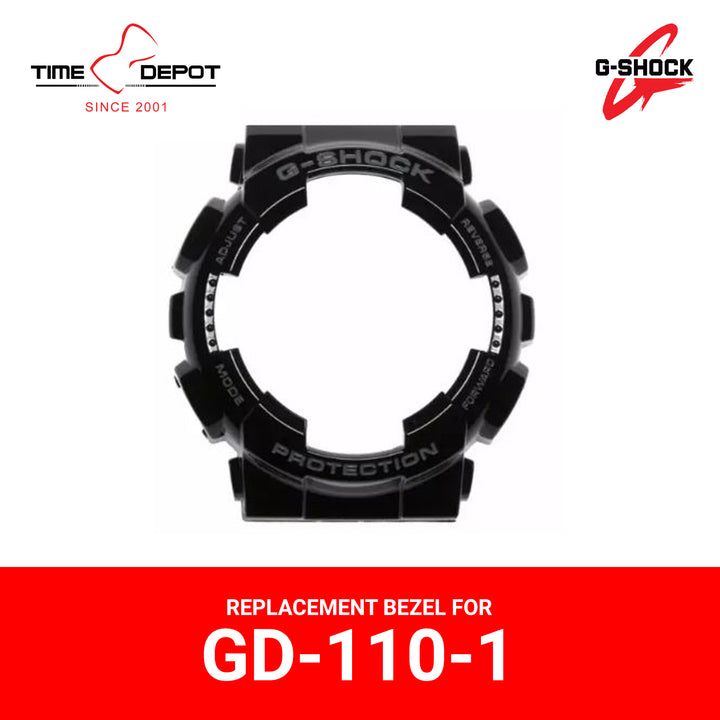 Casio G-Shock (10427824) Genuine Factory Replacement Watch Resin Bezel Black