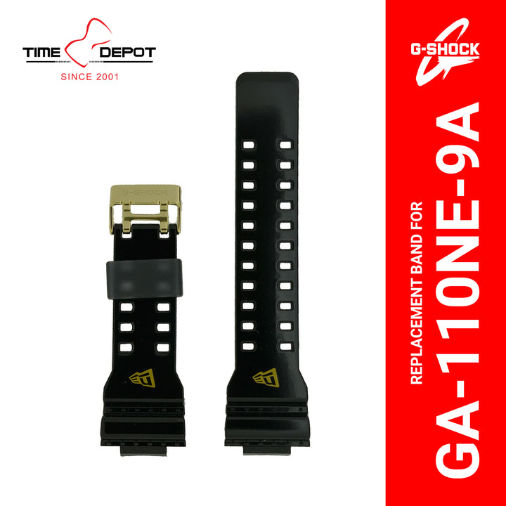 Casio G-Shock (10457886) Genuine Factory Replacement Watch Resin Band Black