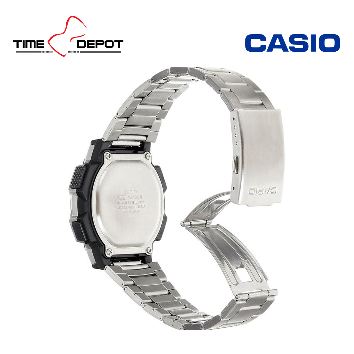 Casio AE 1000WD 1AVDF Standard Digital Stainless Steel Strap Watch