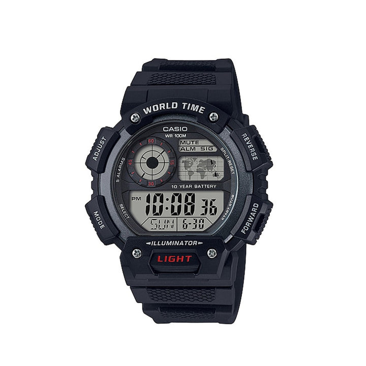 Casio AE-1400WH-1AVDF Standard Digital Black Resin Strap Watch For Men