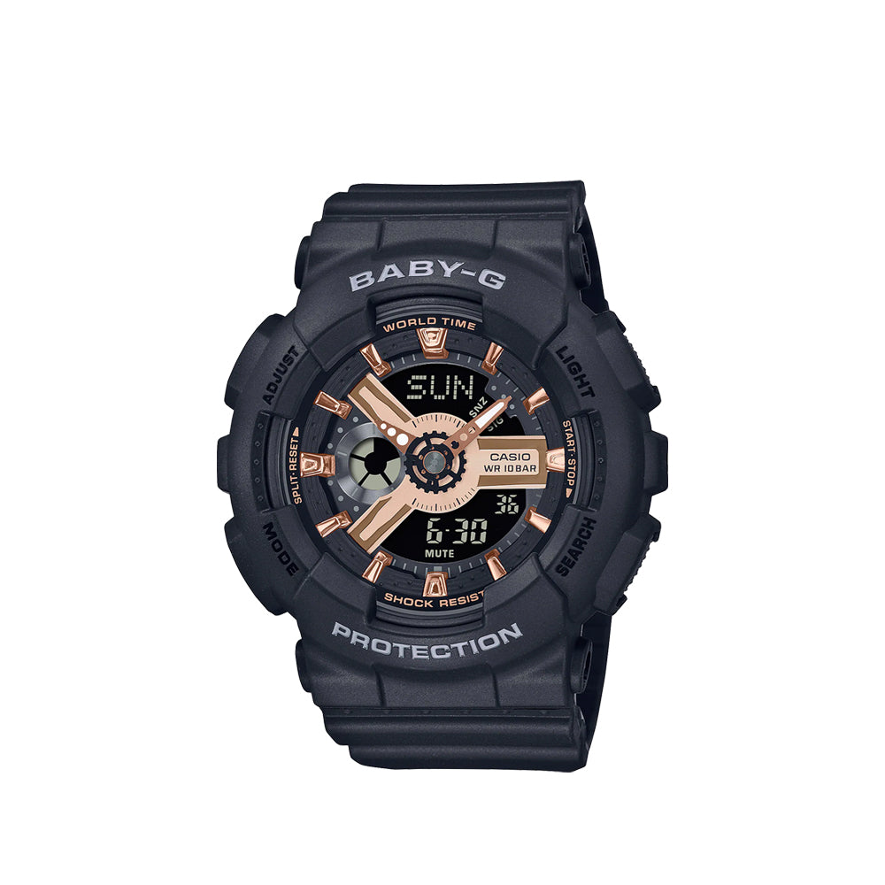 Casio Baby-G BA-110XRG-1ADR Analog Digital Black Resin Strap Watch
