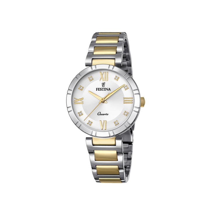 Festina F16937/A Analog Two-Tone Mademoiselle Stainless Steel Strap Watch For Women