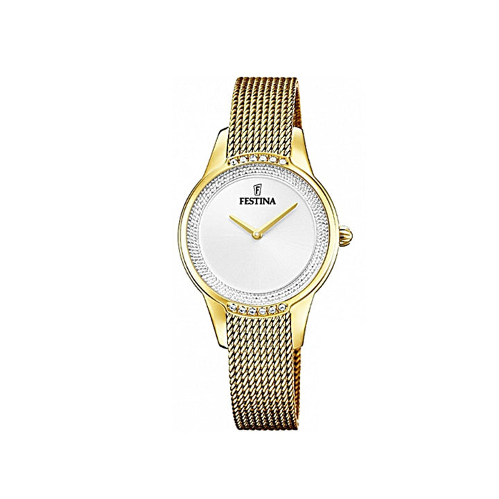 Festina F20495/1 Analog Mademoiselle Gold Stainless Steel Strap Watch For Women