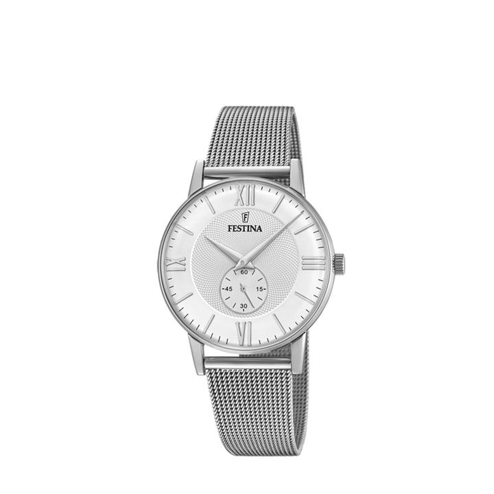 Festina F20568/2 Analog Silver Stainless Steel Strap Watch For Women