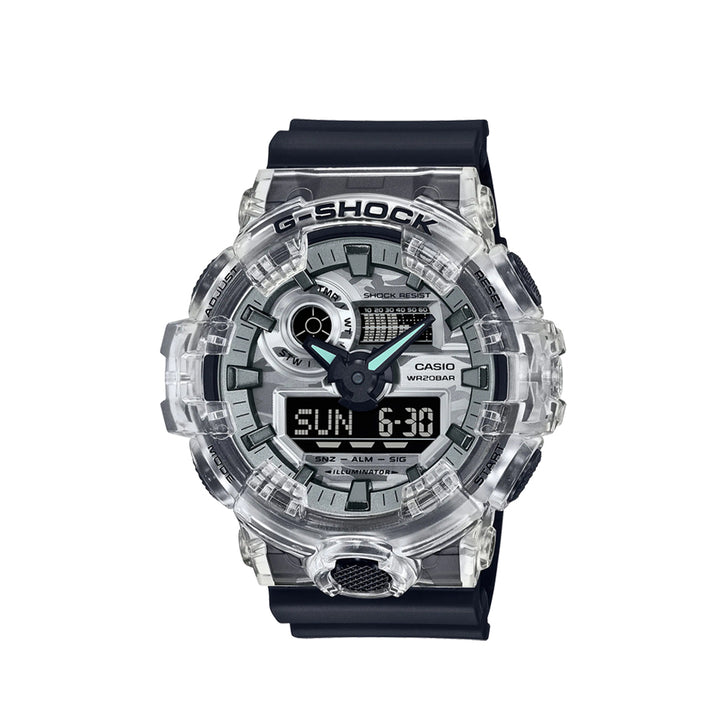 Casio G-Shock GA-700SKC-1ADR Black Analog Digital Resin Strap Watch For Men