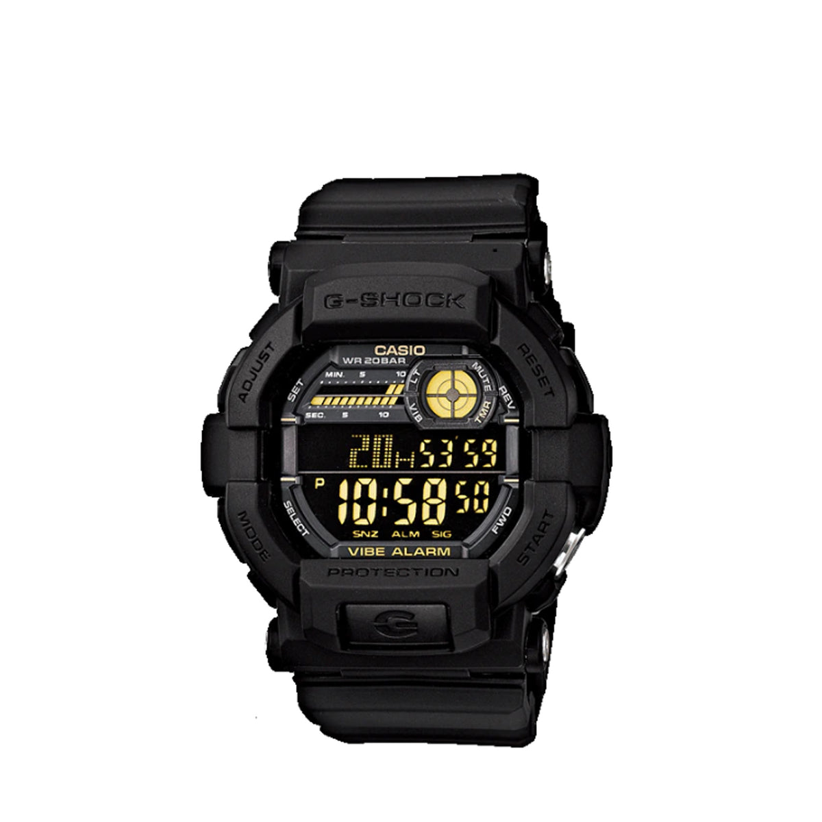Casio G-Shock GD-350-1BDR Standard Digital Black Resin Strap Watch