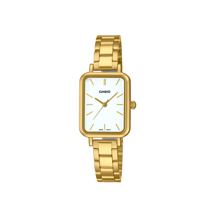 Casio LTP-V009G-7EUDF Analog Gold Stainless Steel Metal Strap Watch For Women