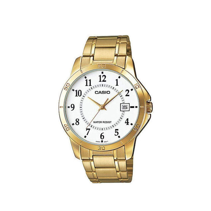 Casio MTP-V004G-7BUDF Analog Gold Stainless Steel Strap Watch For Men