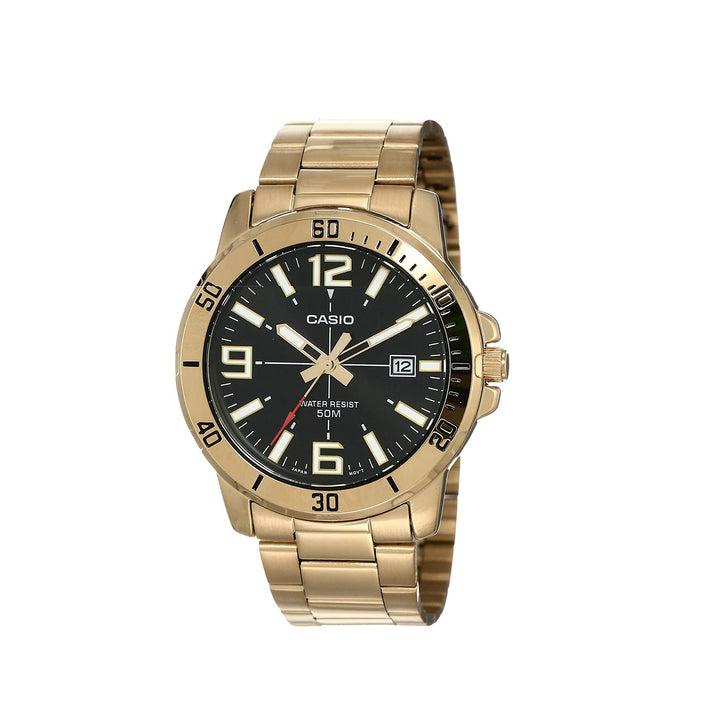 Casio MTP-VD01G-1BVUDF Analog Gold Stainless Steel Strap Watch For Men