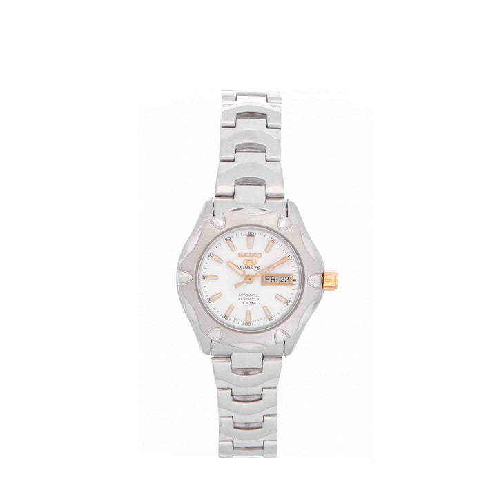 Seiko 5 SYMJ45K1 Automatic Silver Stainless Steel Strap Watch For Women