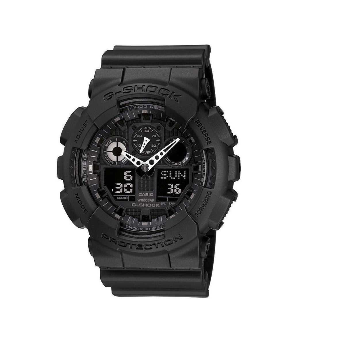 Casio G-Shock GA-100-1A1HDR Analog Digital Black Resin Strap Watch For –  Time Depot