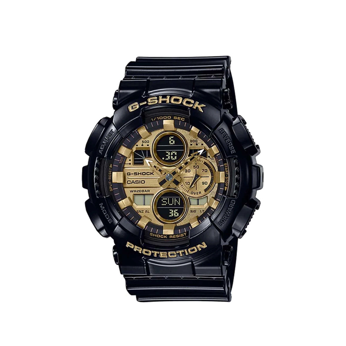 Casio G-Shock GA-140GB-1A1DR Black Analog Digital Resin Strap