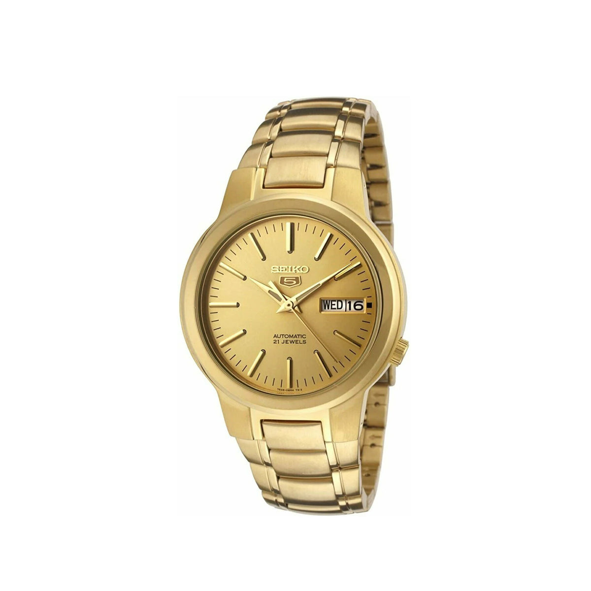 Seiko 5 SNKA10K1 Automatic Gold Stainless Steel Strap Watch For