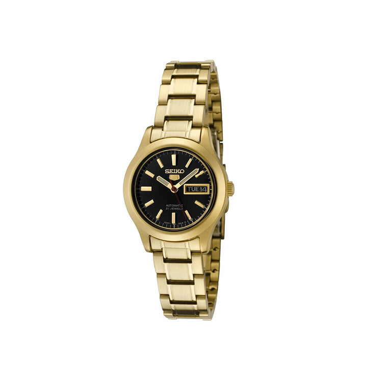 Seiko 5 SYMD96K1 Gold Automatic Stainless Steel Strap Watch For Women