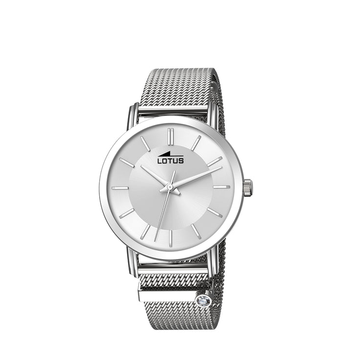 Lotus 18737/1 Analog Silver Stainless Steel Strap Watch For Women