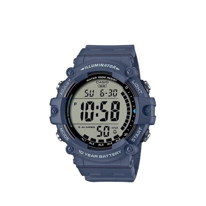 Casio AE-1500WH-2AVDF Standard Digital Blue Resin Strap Watch For Men