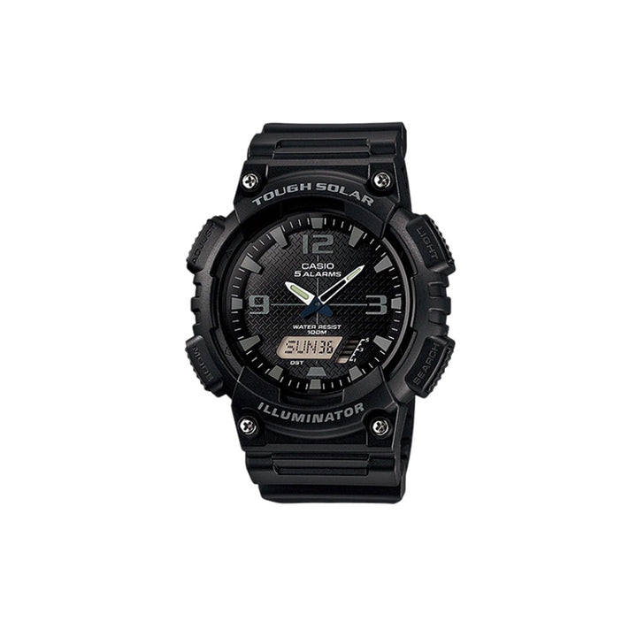 Casio AQ-S810W-1A2VDF Analog Digital Black Resin Strap Watch For Men