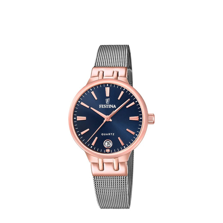 Festina F20715/3 Analog Silver Stainless Steel Strap Watch For Women