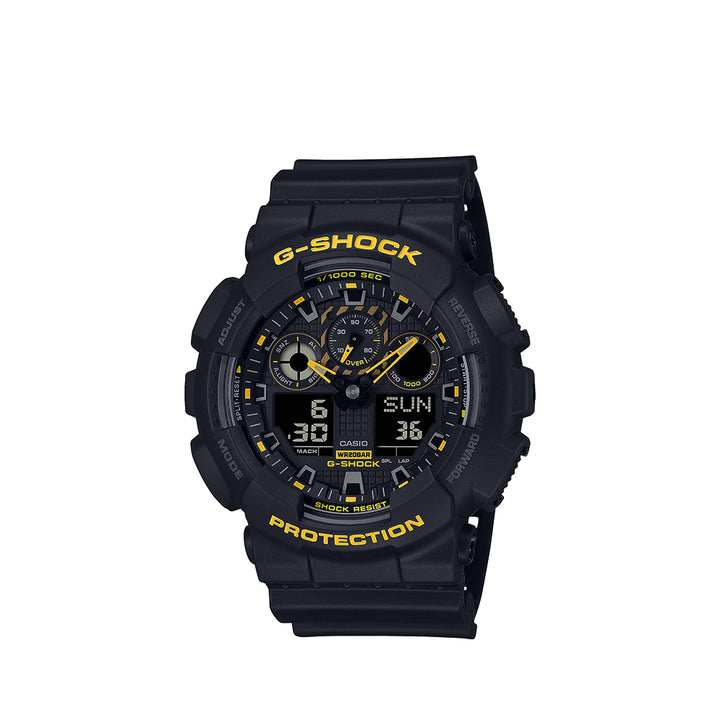 Casio G-Shock GA-100CY-1ADR Analog Digital Black Resin Strap Watch For Men