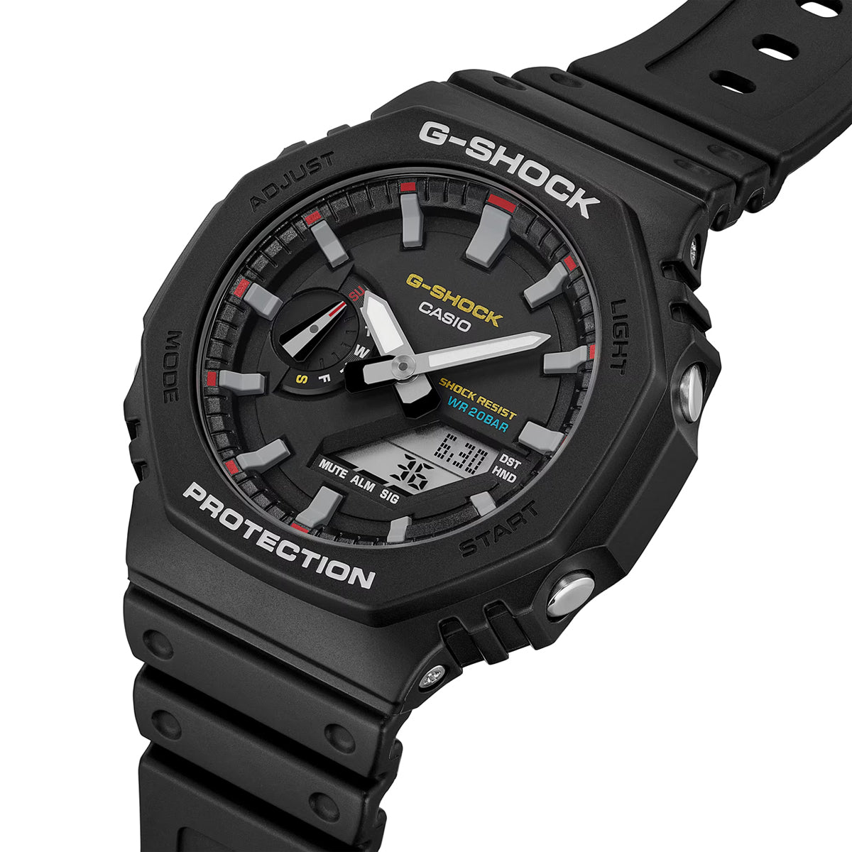 Casio G-Shock GA-2100RL-1ADR Analog-Digital Black Resin Strap