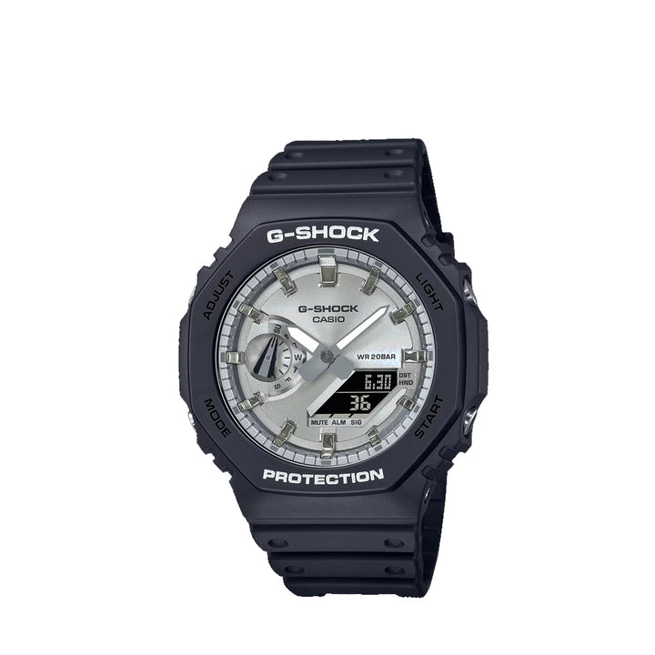 Casio G-Shock GA-2100SB-1ADR Analog Digital Black Resin Strap Watch For Men