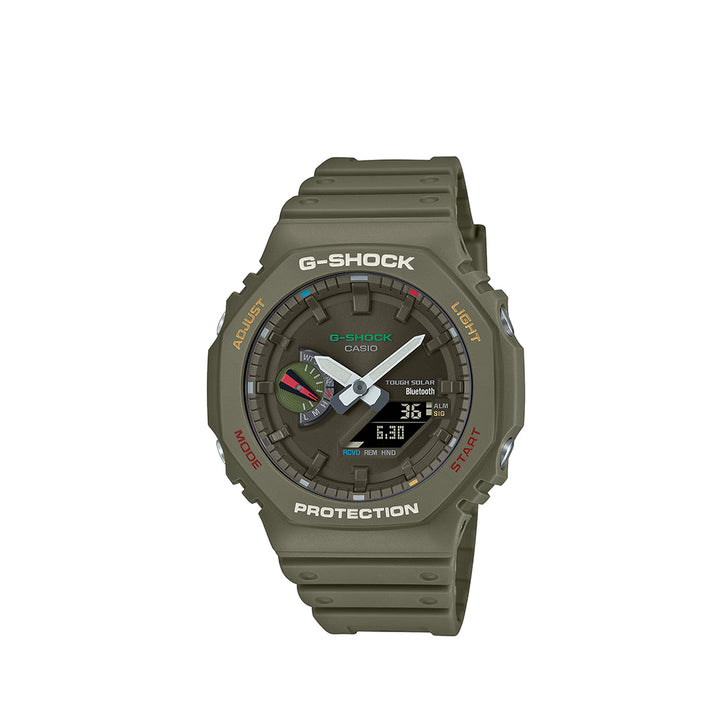 Casio G-Shock GA-B2100FC-3ADR Analog Digital Green Resin Strap Watch For Men