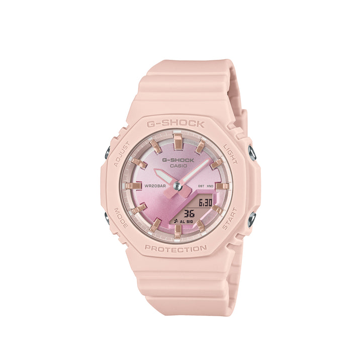 Casio G-Shock GMA-P2100SG-4ADR Analog Digital Pink Resin Strap Watch For Men
