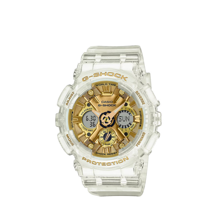 Casio G-Shock GMA-S120SG-7ADR Analog Digital White Resin Strap Watch For Men