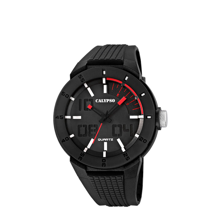 Calypso K5629/2 Analog Black Plastic Strap Watch for Men