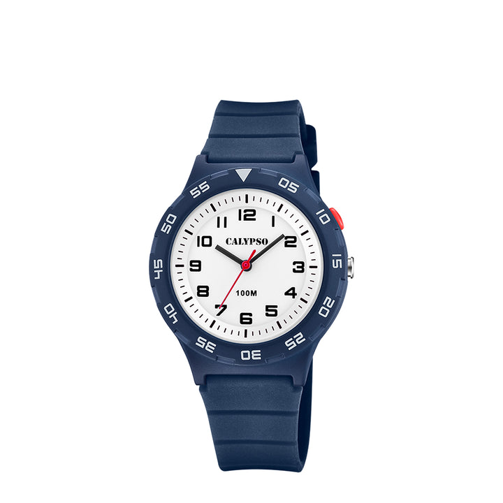 Calypso K5797/3 Analog Blue Plastic Strap Watch for Kids