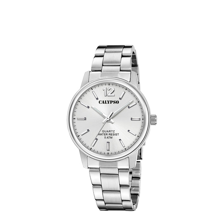 Calypso K5864/2 Analog Silver Stainless Steel Strap Watch for Men