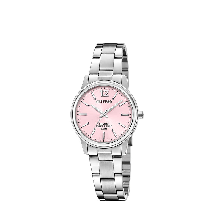 Calypso K5865/5 Analog Silver Stainless Steel Strap Watch for Women
