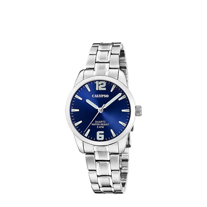 Calypso K5867/3 Analog Silver Stainless Steel Strap Watch for Women