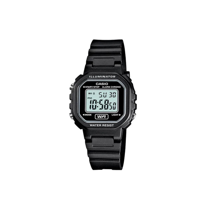 Casio LA-20WH-1ADF Digital Black Resin Strap Watch For Women