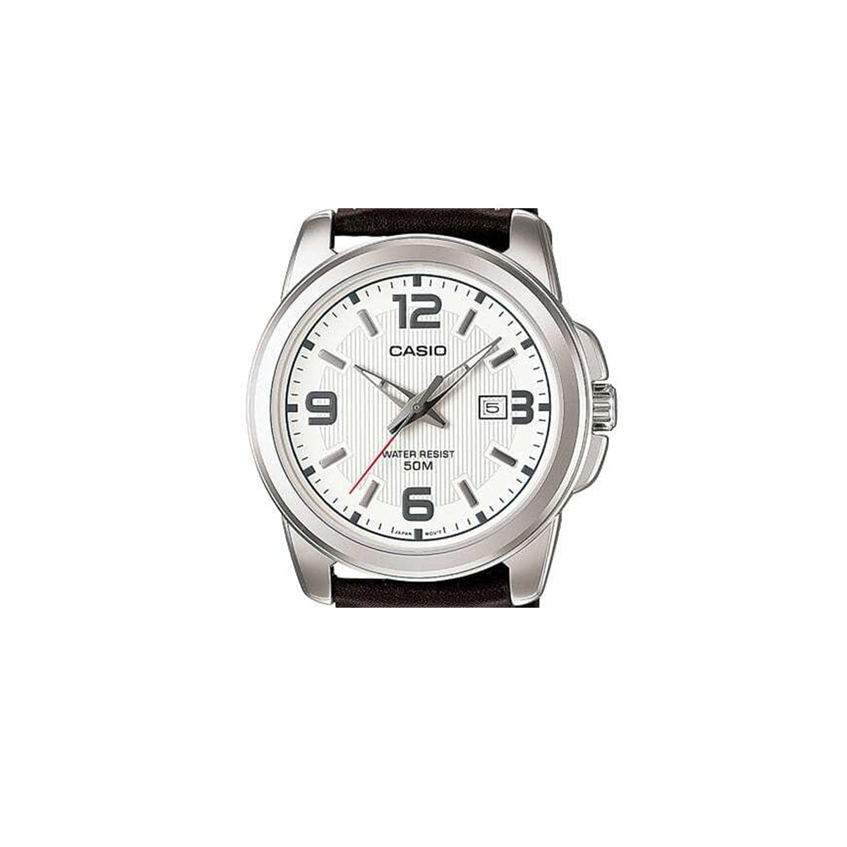 Casio MTP-1314L-7AVDF Analog Brown Leather Strap Watch For Men