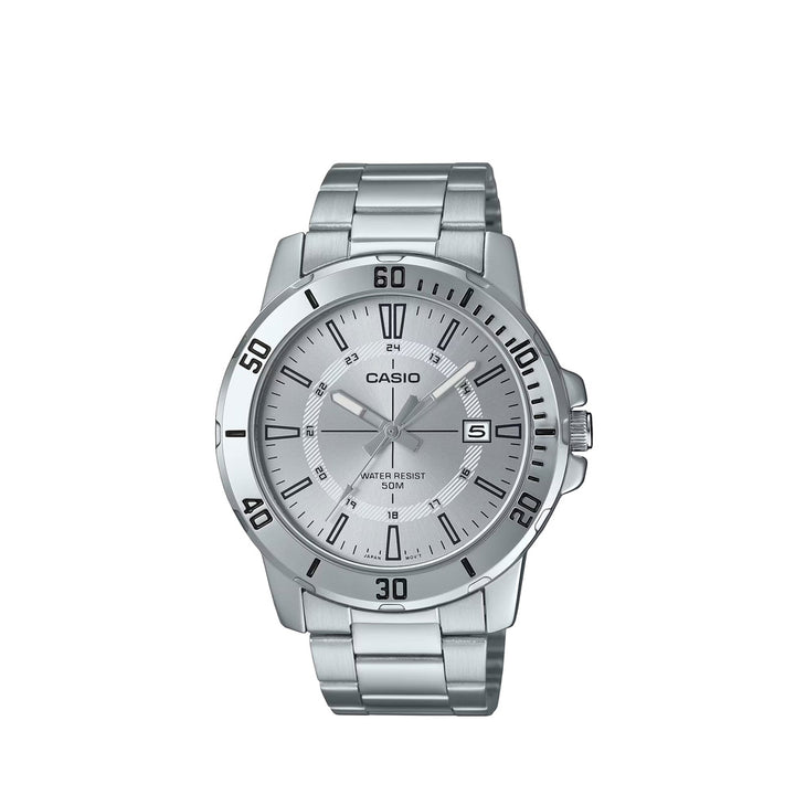 Casio MTP-VD01D-7CVUDF Analog Silver Stainless Steel Strap Watch For Men