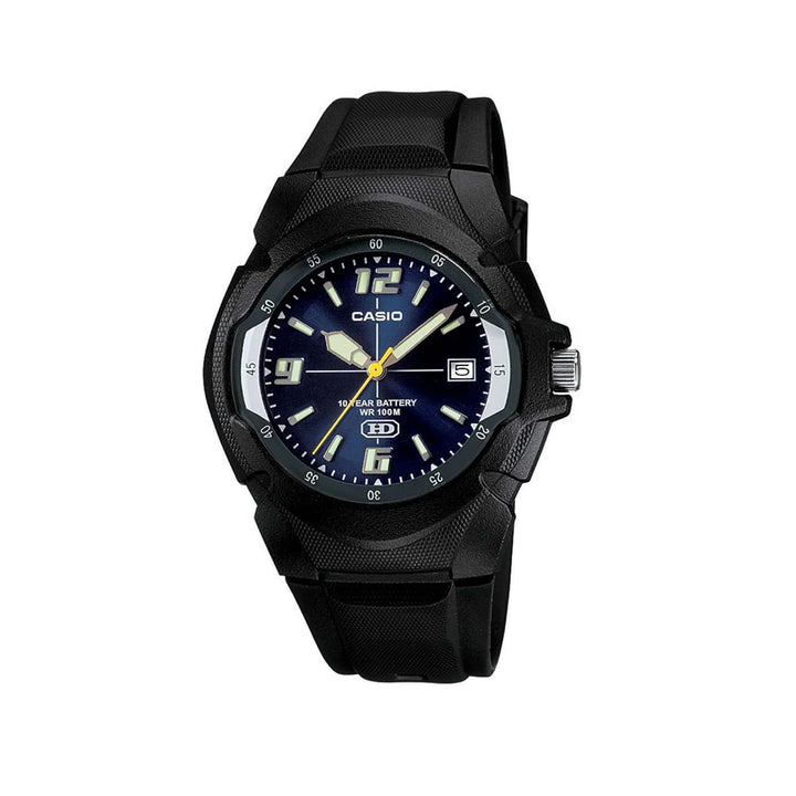 Casio MW-600F-2AVDF Standard Analog Black Resin Strap Watch For Men