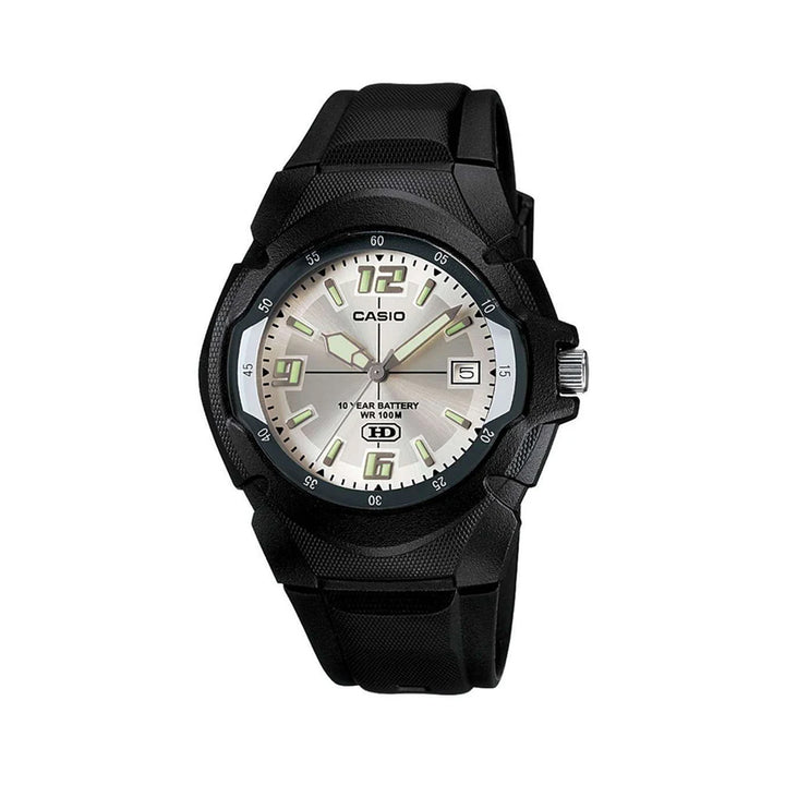 Casio MW-600F-7AVDF Standard Analog Black Resin Strap Watch For Men