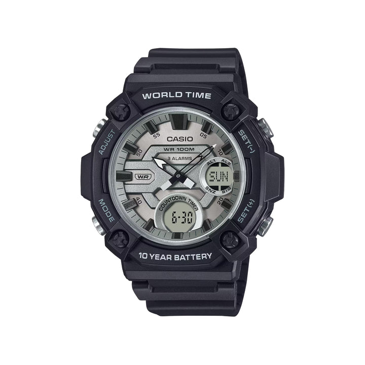 Casio AEQ-120W-7AVDF Analog-Digital Black Resin Strap Watch For Men