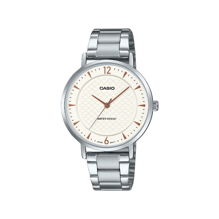 Casio LTP-VT04D-7ADF Analog Silver Stainless Steel Strap Watch For Women