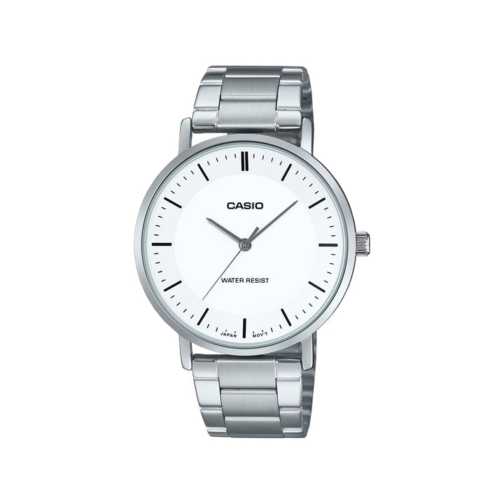 Casio MTP-VT04D-7EDF Analog Silver Stainless Steel Strap Watch For Men