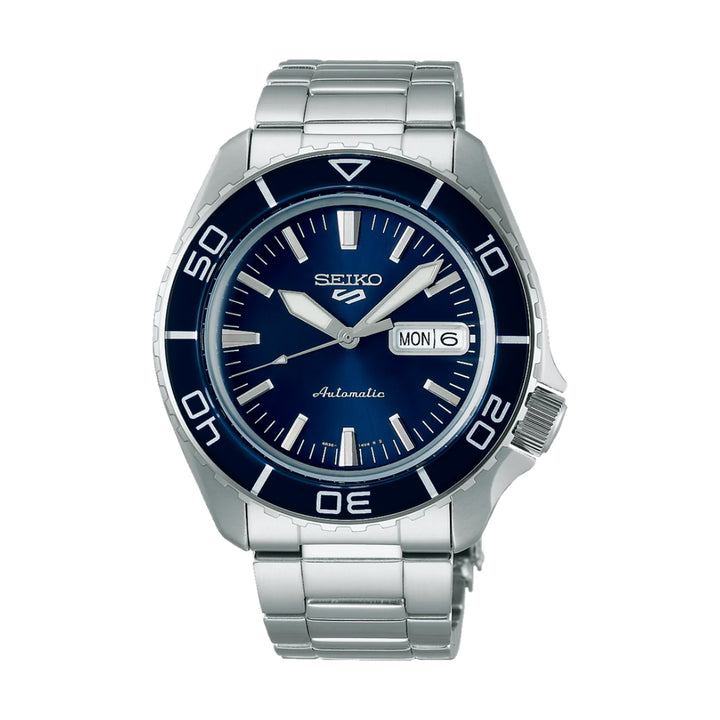 Seiko 5 Sports SRPK97K1 Automatic Silver Stainless Steel Strap Watch For Men