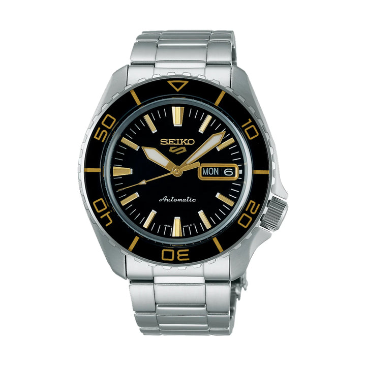 Seiko 5 Sports SRPK99K1 Automatic Silver Stainless Steel Strap Watch For Men